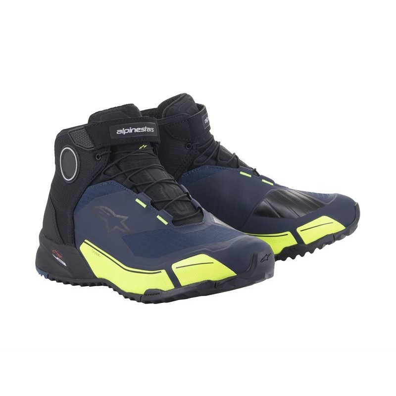 BUTY ALPINESTARS CR-X DRYSTAR RIDING BLACK/DARK BLUE/FLUO YELLOW 