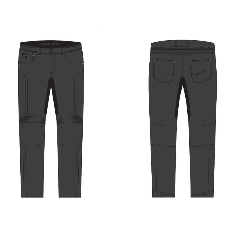 SPODNIE SKÓRZANE REBELHORN RUNNER III BLACK 