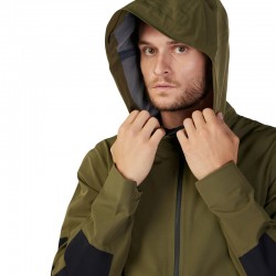 KURTKA PRZECIWDESZCZOWA FOX DEFEND 3L WATER OLIVE GREEN  ENDURO CROSS