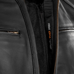 KURTKA SKÓRZANA REBELHORN RUNNER II BLACK 