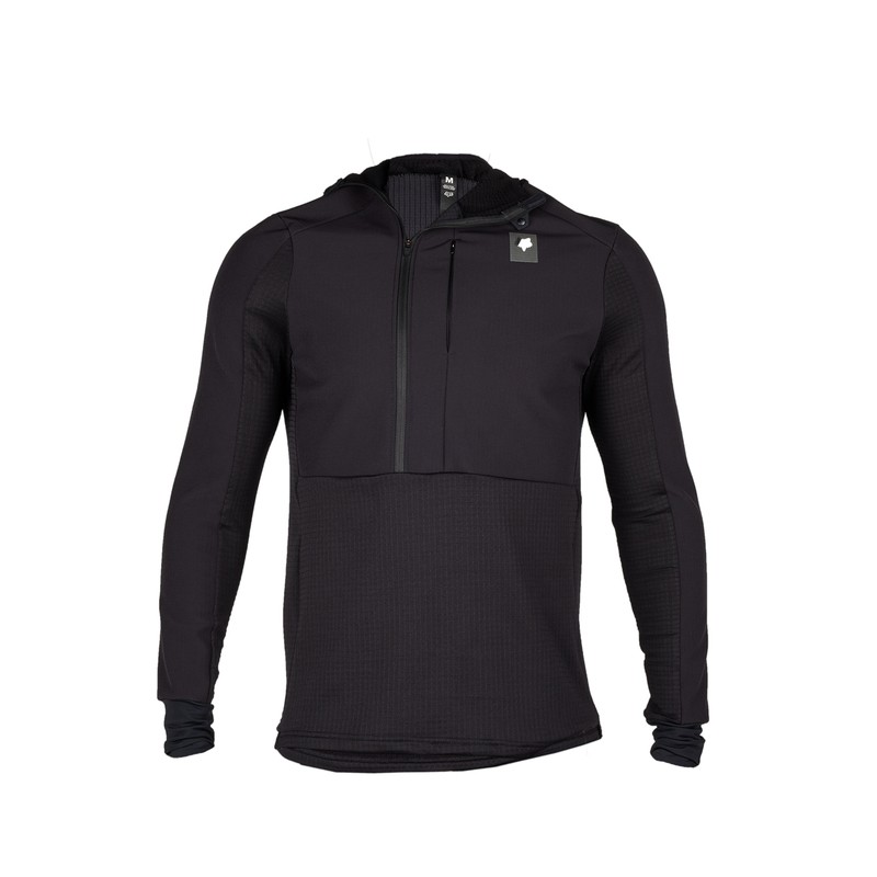 BLUZA ROWEROWA Z KAPTUREM FOX DEFEND THERMAL BLACK  ENDURO CROSS