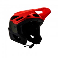 KASK ROWEROWY FOX DROPFRAME PRO NYF ORANGE FLAME  ENDURO CROSS