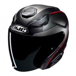 KASK HJC F31 LUDI BLACK/RED 
