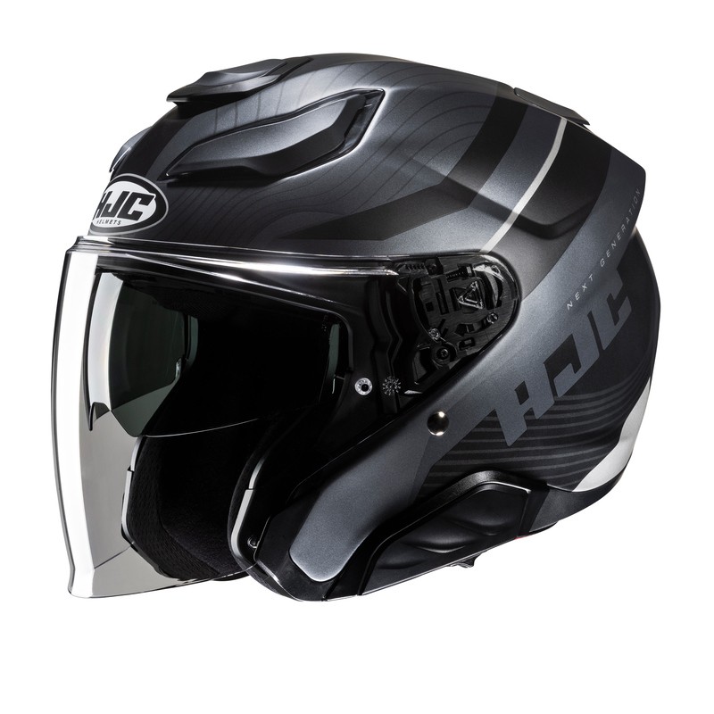 KASK HJC F31 NABY SILVER/BLACK 