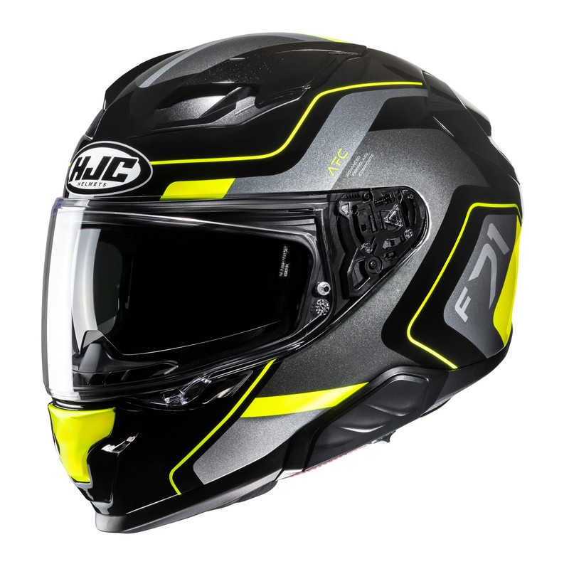 KASK HJC F71 ARCAN BLACK/YELLOW 