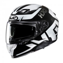 KASK HJC F71 BARD BLACK/WHITE 