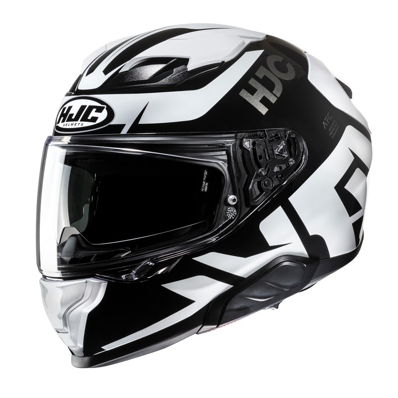 KASK HJC F71 BARD BLACK/WHITE 