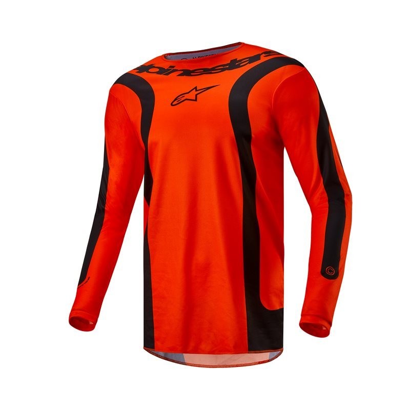 BLUZA MOTOCYKLOWA ALPINESTARS FLUID LURV HOT ORANGE BLACK 
