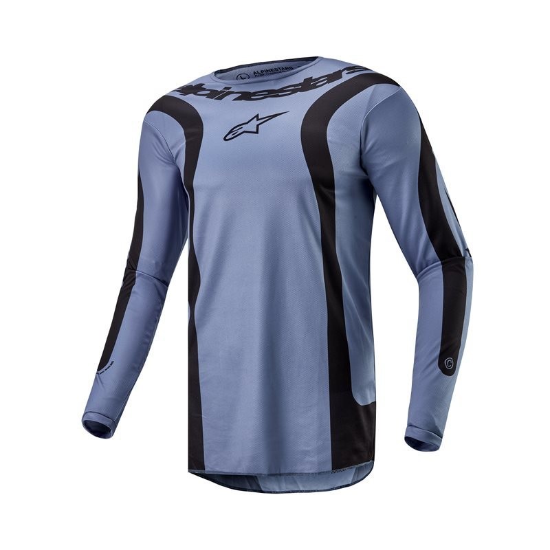 BLUZA MOTOCYKLOWA ALPINESTARS FLUID LURV LIGHT BLUE BLACK 
