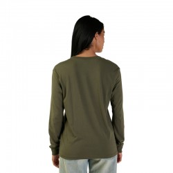 KOSZULKA Z DŁUGIM RĘKAWEM FOX LADY FOX HEAD OLIVE GREEN  ENDURO CROSS
