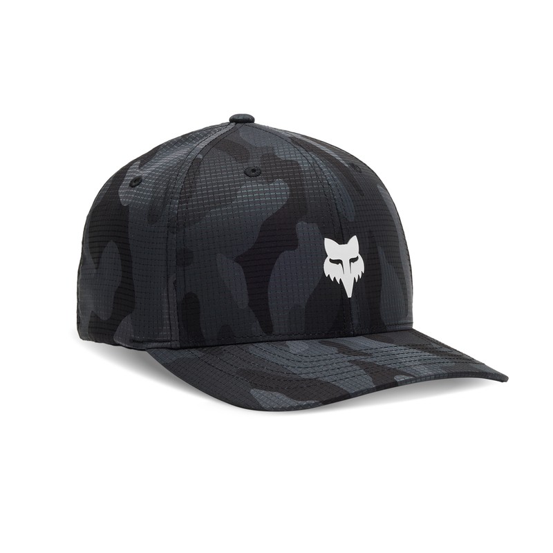 CZAPKA Z DASZKIEM FOX FOX HEAD TECH FLEXFIT BLACK CAMO  ENDURO CROSS