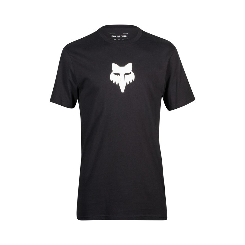 T-SHIRT FOX FOX HEAD BLACK  ENDURO CROSS