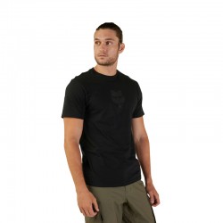 T-SHIRT FOX FOX HEAD BLACK/BLACK  ENDURO CROSS