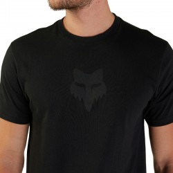 T-SHIRT FOX FOX HEAD BLACK/BLACK  ENDURO CROSS