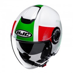 KASK HJC I40N PYLE WHITE/GREEN 