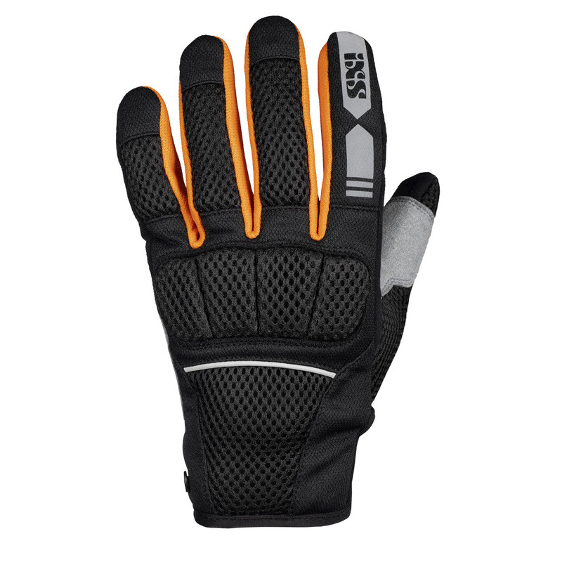 RĘKAWICE TEKSTYLNE IXS SAMUR-AIR 1.0 BLACK/ORANGE/GREY 