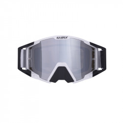 GOGLE IMX SAND WHITE/BLACK MATT - SZYBA SILVER IRIDIUM + CLEAR (2 SZYBY W ZESTAWIE) ENDURO CROSS