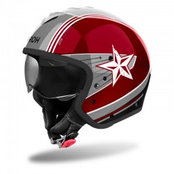 KASK AIROH J110 COMMAND BURGUNDY GLOSS 