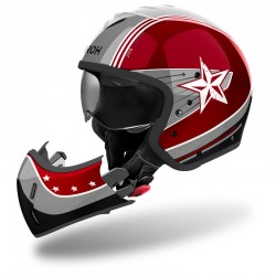 KASK AIROH J110 COMMAND BURGUNDY GLOSS 