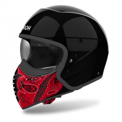KASK AIROH J110 PAESLY BLACK GLOSS 