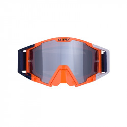 GOGLE IMX SAND ORANGE/WHITE/BLUE - SZYBA SILVER IRIDIUM + CLEAR (2 SZYBY W ZESTAWIE) ENDURO CROSS