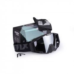 GOGLE IMX SAND BLACK MATT - SZYBA SILVER IRIDIUM + CLEAR (2 SZYBY W ZESTAWIE) ENDURO CROSS