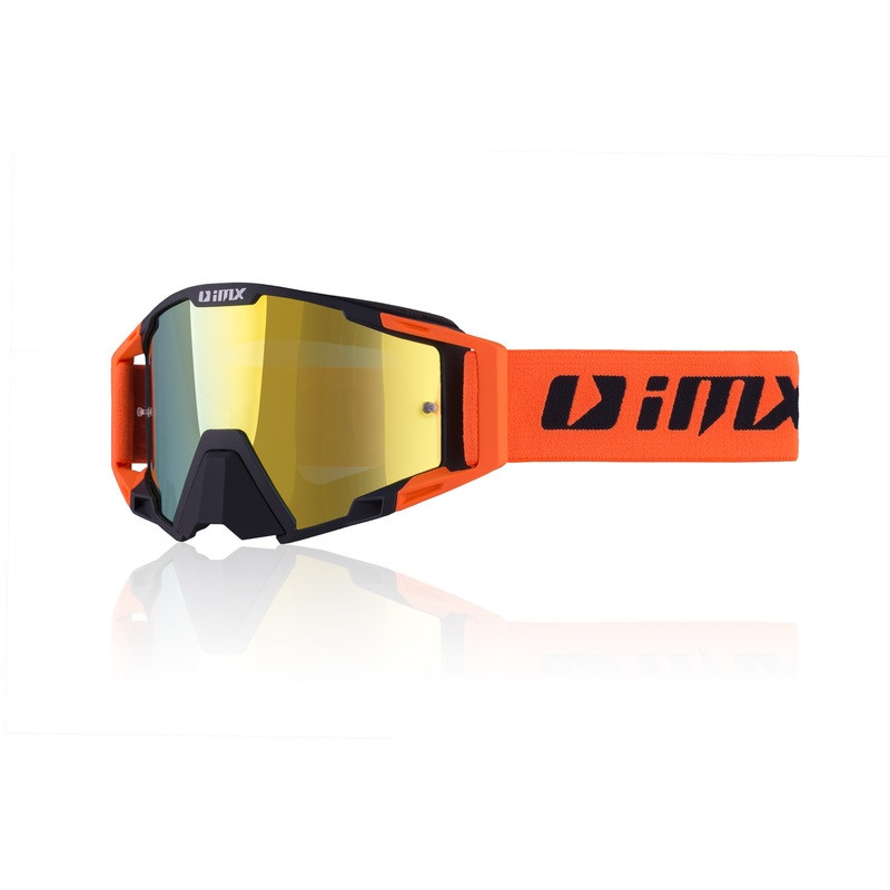 GOGLE IMX SAND BLACK/ORANGE MATT - SZYBA ORANGE IRIDIUM + CLEAR (2 SZYBY W ZESTAWIE) ENDURO CROSS