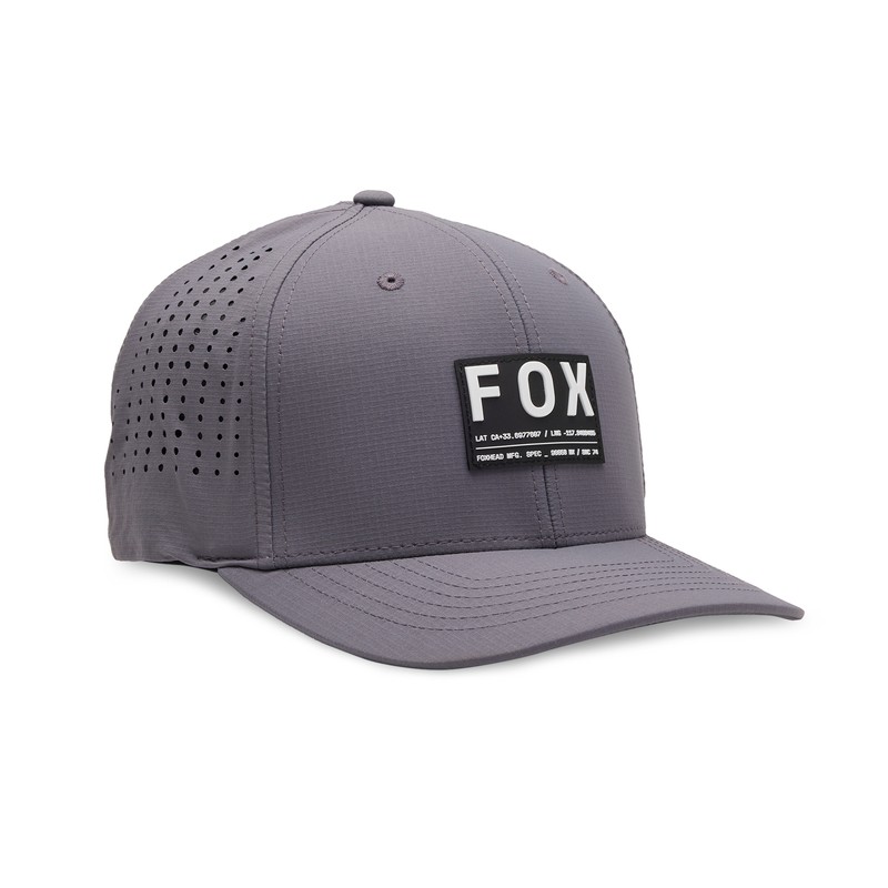 CZAPKA Z DASZKIEM FOX NON STOP TECH FLEXFIT STEEL GREY  ENDURO CROSS
