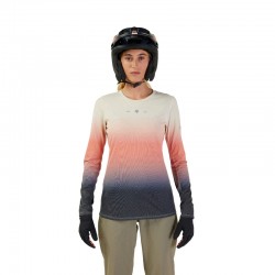 KOSZULKA ROWEROWA Z DŁUGIM RĘKAWEM FOX LADY RANGER DRIRELEASE MID LUNAR BONE  ENDURO CROSS