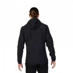KURTKA PRZECIWDESZCZOWA FOX RANGER FIRE HOODIE BLACK  ENDURO CROSS