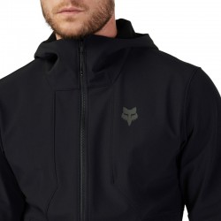KURTKA PRZECIWDESZCZOWA FOX RANGER FIRE HOODIE BLACK  ENDURO CROSS