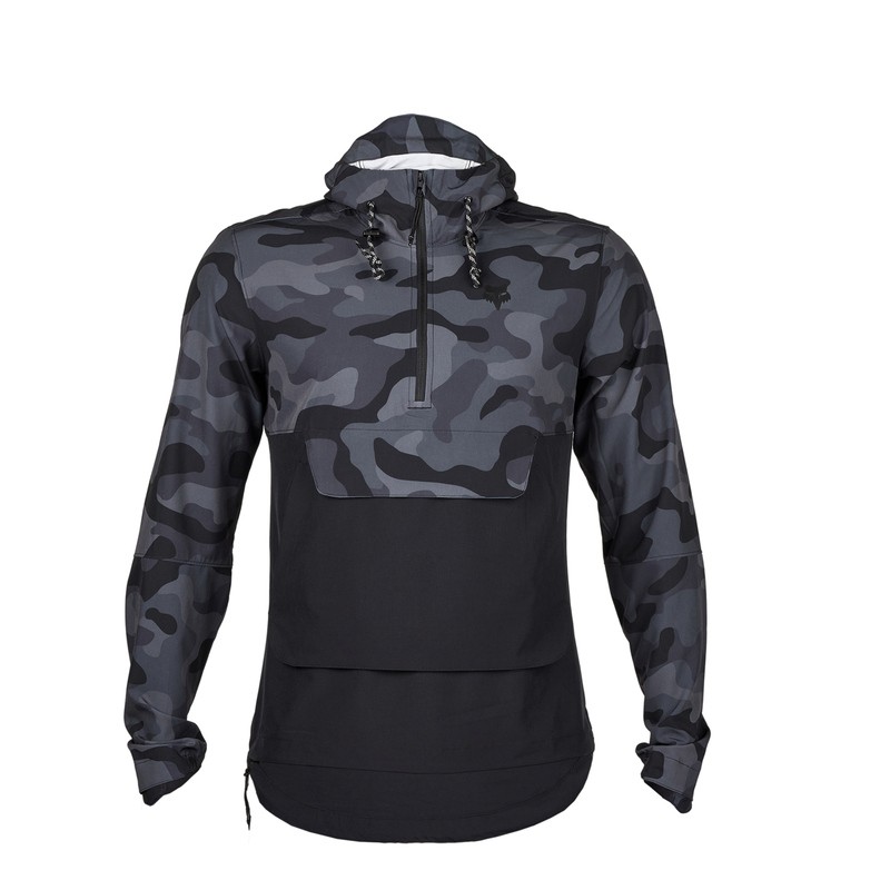 KURTKA PRZECIWDESZCZOWA FOX RANGER WIND PULLOVER BLACK CAMO  ENDURO CROSS
