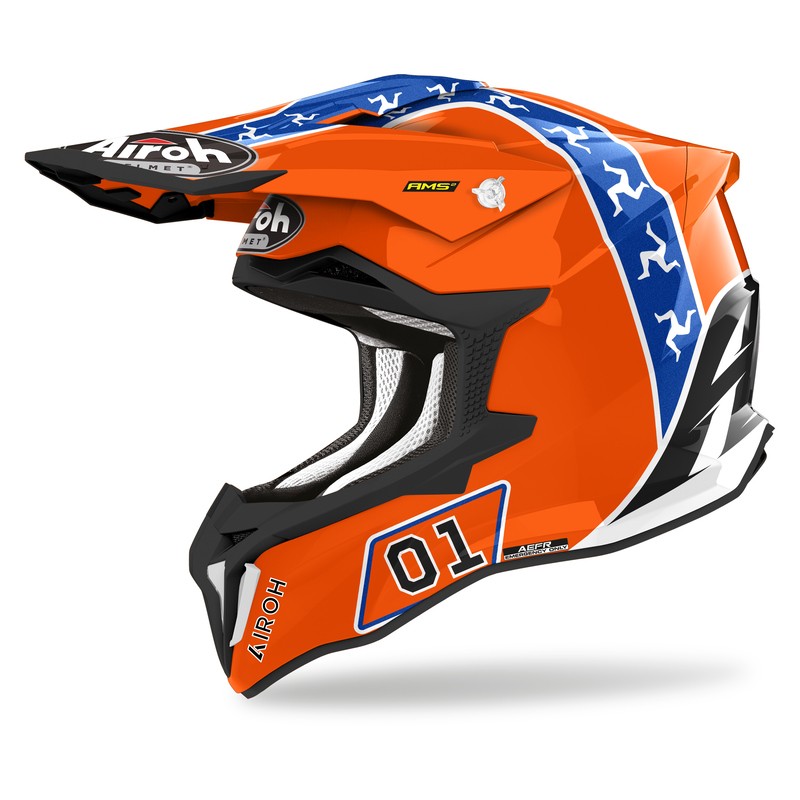 KASK AIROH STRYCKER HAZZARD GLOSS 