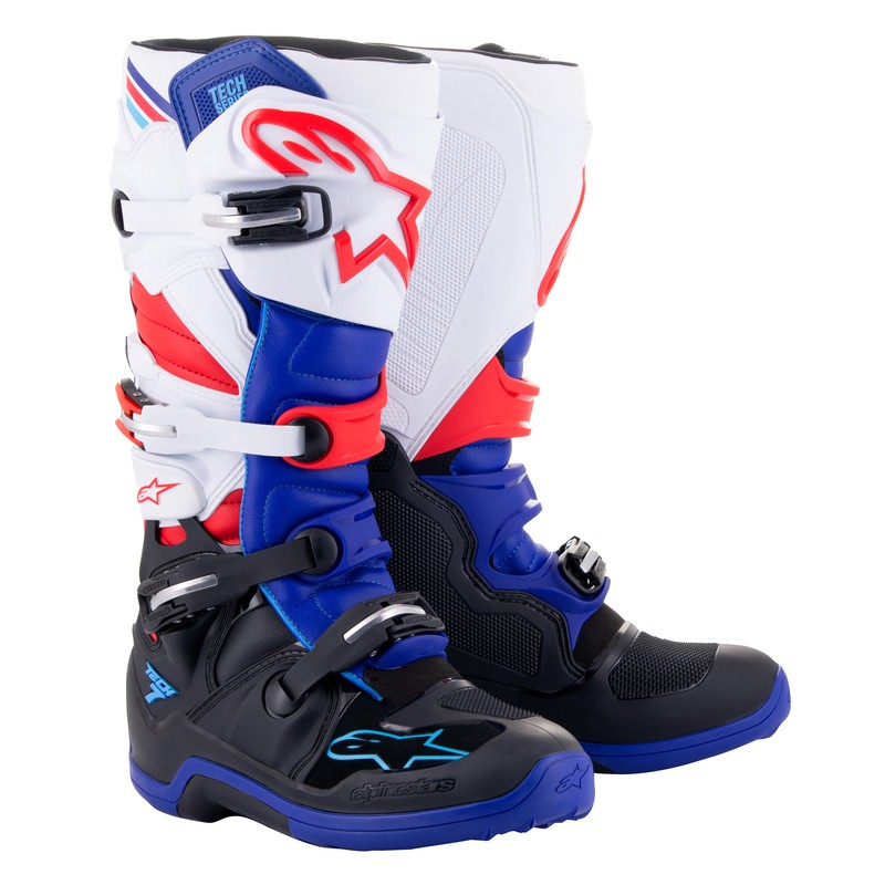BUTY ALPINESTARS TECH 7 BLACK/DARK BLUE/RED/WHITE 