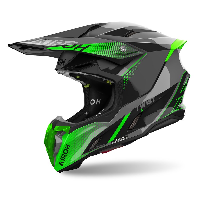 KASK AIROH TWIST 3 SHARD GREEN GLOSS 