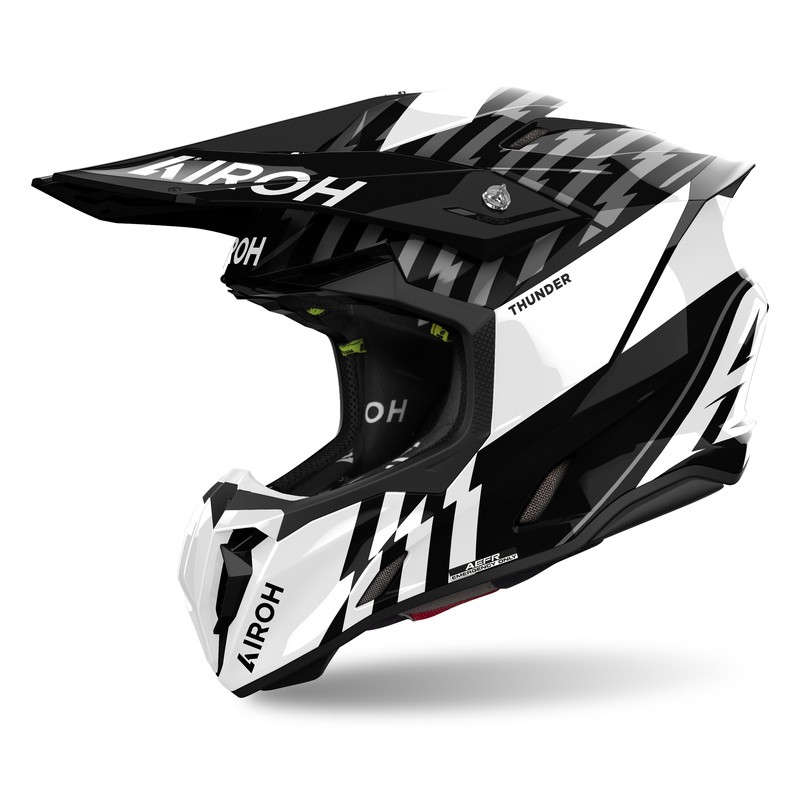 KASK AIROH TWIST 3 THUNDER BLACK/WHITE GLOSS 