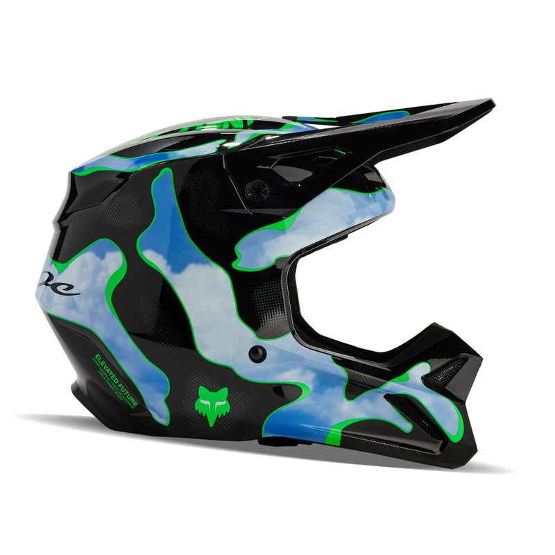 KASK FOX V1 ATLAS BLACK/GREEN  ENDURO CROSS