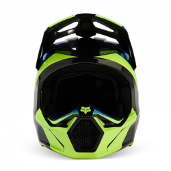 KASK FOX V1 STREAK BLACK/YELLOW  ENDURO CROSS