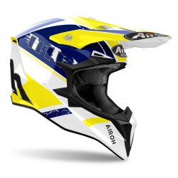 KASK AIROH WRAAAP FEEL YELLOW/BLUE GLOSS 