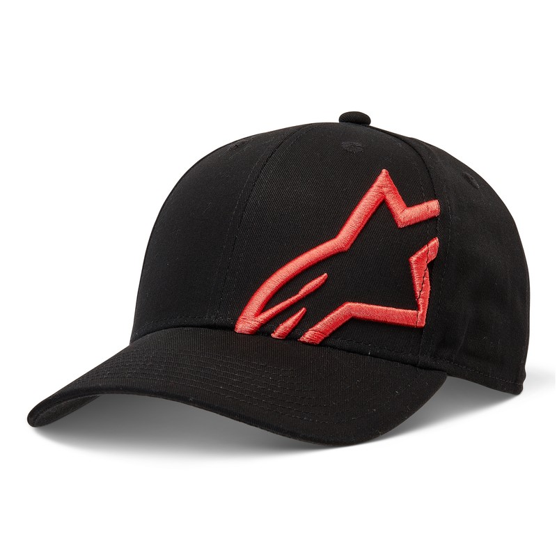 CZAPKA Z DASZKIEM ALPINESTARS CORP SNAP 2 BLACK/WARM RED 