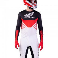 BLUZA FOX FLEXAIR HONDA BLACK/WHITE  ENDURO CROSS