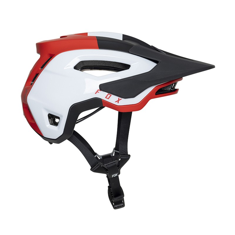 KASK ROWEROWY FOX SPEEDFRAME PRO KLIF FLUORESCENT RED  ENDURO CROSS