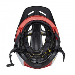 KASK ROWEROWY FOX SPEEDFRAME PRO KLIF FLUORESCENT RED  ENDURO CROSS