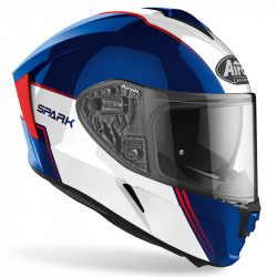 KASK AIROH SPARK FLOW BLUE/RED GLOSS 