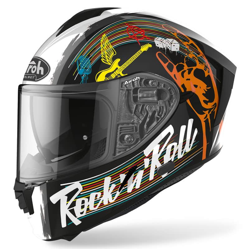 KASK AIROH SPARK ROCK N ROLL BLACK GLOSS 