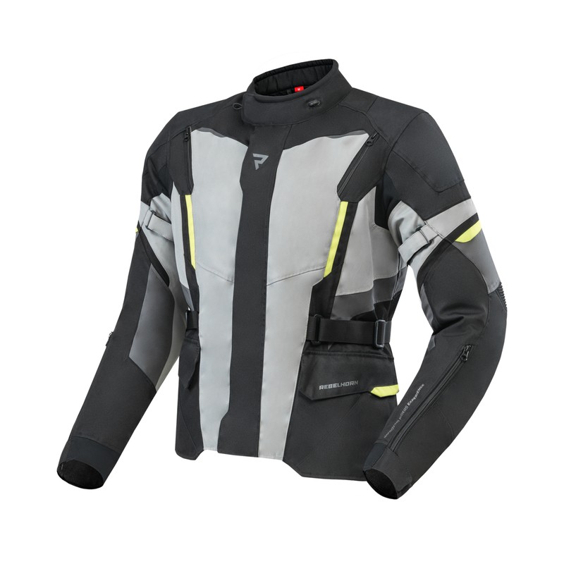KURTKA TEKSTYLNA REBELHORN SCOUT BLACK/GREY/FLUO YELLOW 