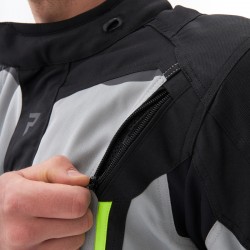 KURTKA TEKSTYLNA REBELHORN SCOUT BLACK/GREY/FLUO YELLOW 