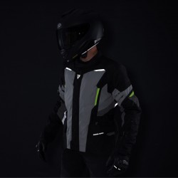 KURTKA TEKSTYLNA REBELHORN SCOUT BLACK/GREY/FLUO YELLOW 