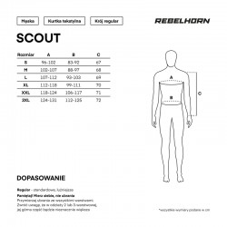 KURTKA TEKSTYLNA REBELHORN SCOUT BLACK/GREY/FLUO YELLOW 