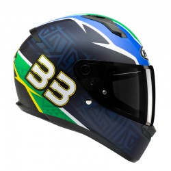 KASK HJC C10 BB33 BLACK/ BLUE 